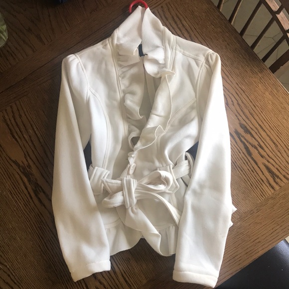 Dots Jackets & Blazers - White jacket
